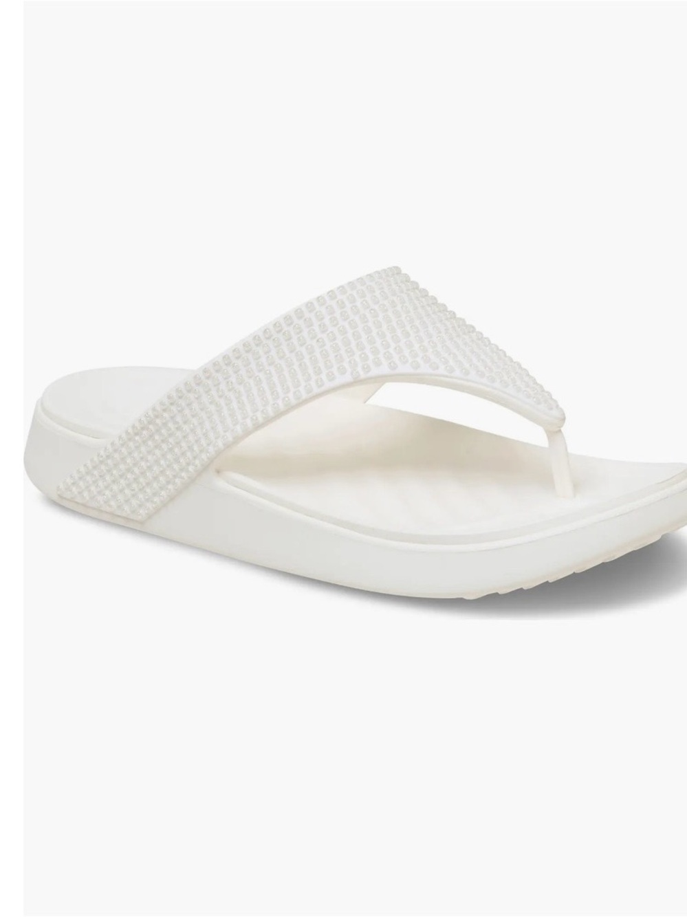 Crocs women’s getaway gems flip flops- chalk